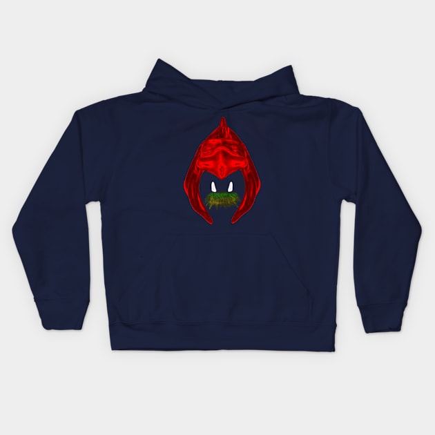 Battle Helmet Kids Hoodie by bigbot